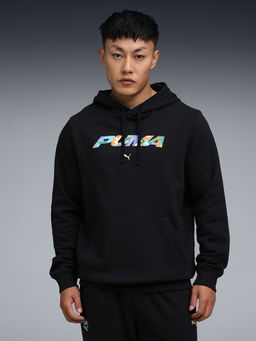 Puma - WARDROBE Essentials Men Black Graphic Hoodie