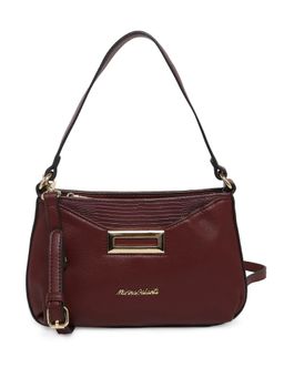 Marina Galanti - Wine Color Soft PU Material Medium Size Baguette - MB0388BE2021