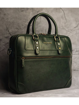 Gauge Machine - 16-inch Olive Messenger Laptop Bag