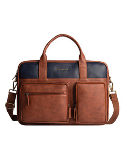 Gauge Machine - Unisex 16 Tan Laptop Messenger Bag