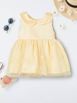 max - Girls Embroidered Tulle Dress with Headband