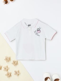 max - Girls Printed Polo T-Shirt