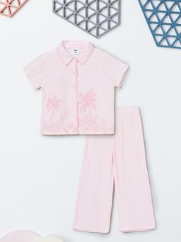 max - Girls Embroidered Shirt with Trouser