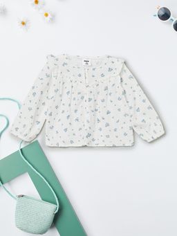 max - Girls Floral Print Top