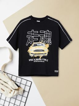 max - Boys Oversized Printed T-Shirt