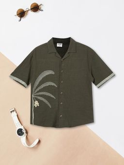max - Boys Embroidered Oversized Shirt