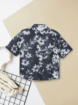 max - Boys Floral Print Shirt
