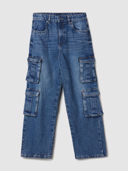 max - Boys Washed Cargo Jeans