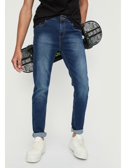 max - Boys Cotton Stonewashed Slim Fit Jeans
