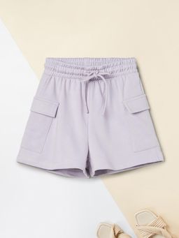 max - Girls Solid Cargo Shorts