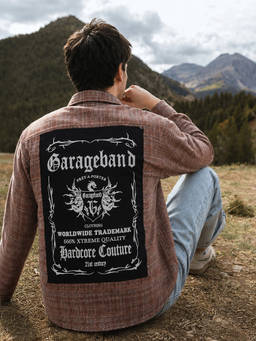 The Indian Garage Co - Men Brown Regular Fit Checked Cutaway Collar Full Sleeves Shacket