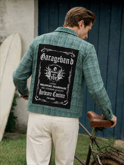 The Indian Garage Co - Men Green Regular Fit Checked Cutaway Collar Full Sleeves Shacket