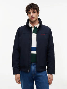 Tommy Hilfiger - Men Blue Solid Regular Fit Nylon Jacket