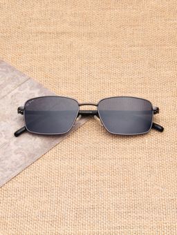 TED SMITH - Unisex Black Lens & Grey-Toned Square Sunglasses-SUN-ADRIAN_C3