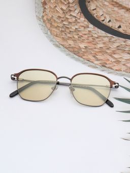 TED SMITH - Unisex Brown Lens & Brown Browline Sunglasses-SUN-ELIA_C2