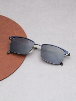 TED SMITH - Unisex Black Lens & Grey-Toned Rectangle Sunglasses-SUN-SVEN_C3