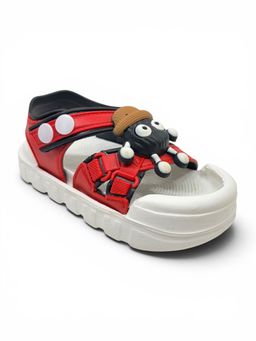 Lil Lollipop - Kids Cartoon Applique Detailed Slingback Sandals Red