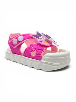 Lil Lollipop - Kids Cartoon Applique Detailed Slingback Sandals Pink