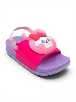 Lil Lollipop - Kids Doll Applique Detailed Slingback Sandals Pink