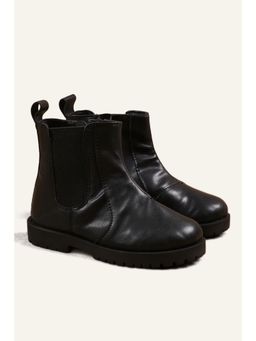 One Friday - Boys Black Chelsea Boots