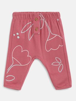 Chicco - Girls Medium Mauve Printed Long Trouser