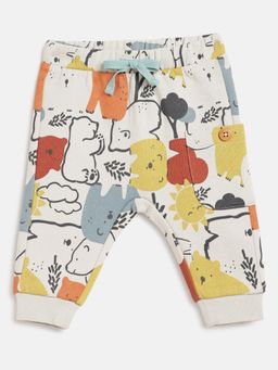 Chicco - Boys Medium Natural Printed Long Trouser