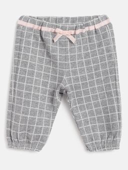 Chicco - Girls Medium Grey Checks Long Trouser