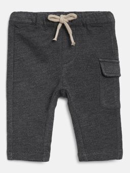 Chicco - Boys Dark Grey Solid Long Trouser
