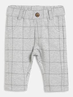 Chicco - Boys Medium Grey Checks Long Trouser