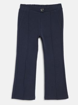 Chicco - Girls Navy Blue Solid Long Trouser