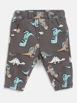 Chicco - Boys Medium Grey Printed Long Trouser