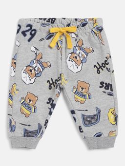 Chicco - Boys Light Grey Printed Joggers