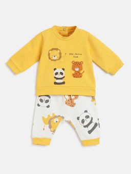 Chicco - Infants Natural Printed Sweatshirt with Trouser
