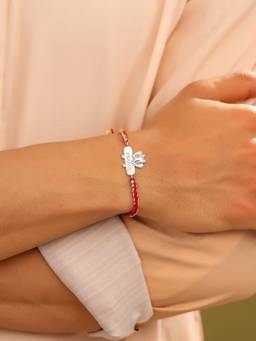 Kicky and Perky - Elephant Personalized Kids 925 Sterling Silver Rakhi