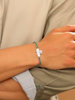 Kicky and Perky - Baby Bear Personalized Kids 925 Silver Rakhi