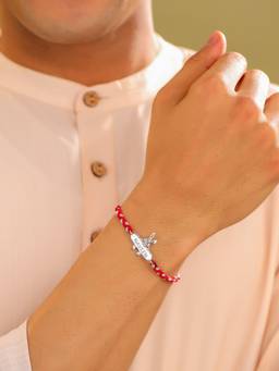 Kicky and Perky - Baby Rabbit Personalized Kids 925 Silver Rakhi