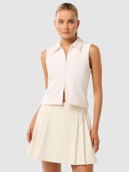 Forever New - Vienna Zip Detail Collar Top