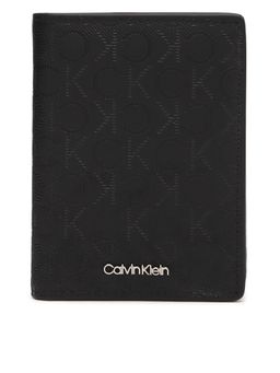 Calvin Klein - Men Black Logo Leather Bi-Fold Wallet