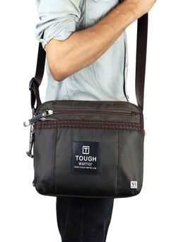 NFI Essentials - Unisex Brown Waist Pouch Side Shoulder Sling Bag