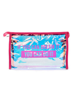 Visual Echoes - Holographic Dream Daily Essential Pouch - Dark Pink