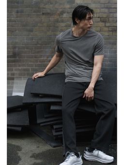 H&M - Men Grey Sports T-Shirt with Drymove