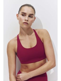 H&M - Women Pink Medium Support Sports Bra with Sculptmove