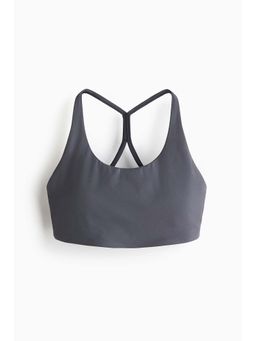 H&M - Women Grey Medium Support Sports Bra with Sculptmove