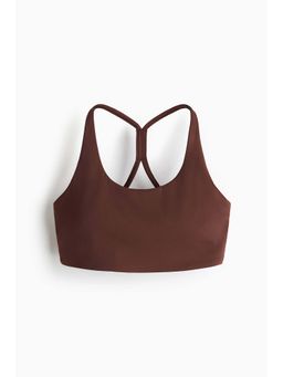 H&M - Women Brown Medium Support Sports Bra with Sculptmove