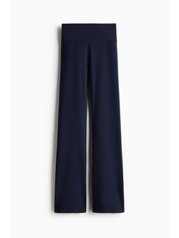 H&M - Women Blue Flared Yoga Leggings with Softmove