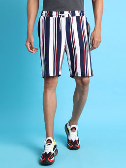 Campus Sutra - Men Striped Stylish Evening And Sports Shorts