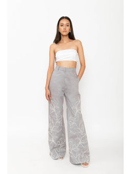 Contemponari - Grey Verona Casual Trouser