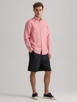 GANT - Men Pink Striped Regular Shirt