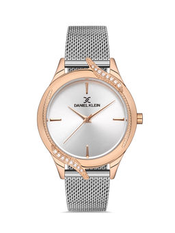 Daniel Klein - Silver Color MESH BAND Watch for Women DK.1.13121-4