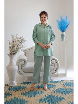 AADEWS - KABIR SAGE Green Cotton Co-Ord